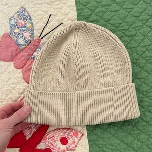 Classic Cream Knit Beanie